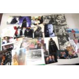 Quantity of personal and publicity photographs and ephemera, relating to Dave Prowse (Darth Vader)