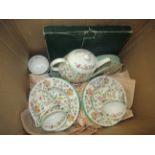 Minton Haddon Hall, ninety-nine piece dinner service, comprising sixteen 10.75in dinner plates,