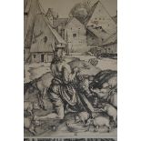 Seven unframed 19th Century Albert Durer prints and a collection of antique engravings and