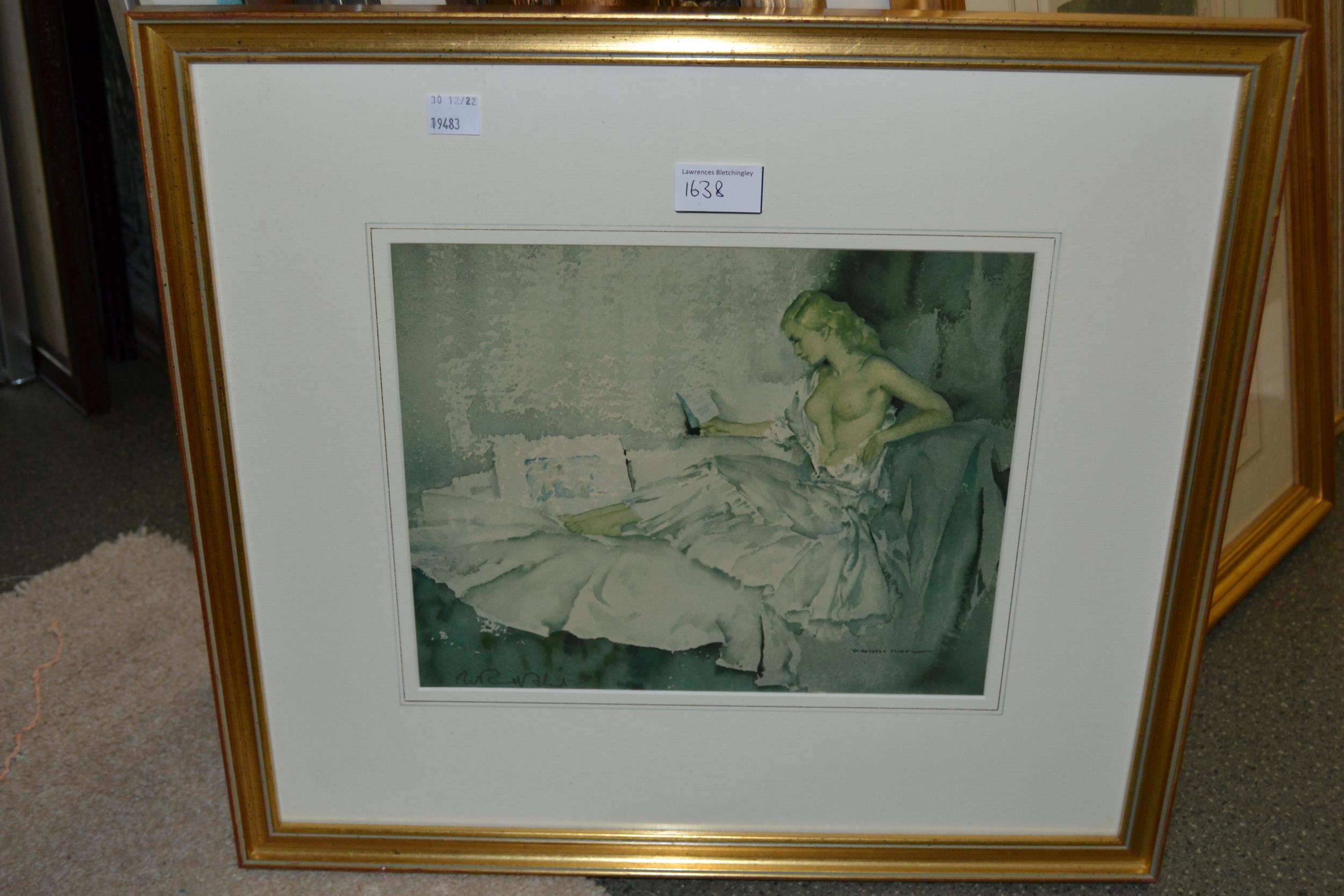 William Russell Flint, coloured print of young ladies in an interior, signed in pencil by the artist - Image 3 of 5