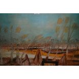 Sidney Nolan, Limited Edition signed colour print ' Kelly I 1973 ', 24ins x 30ins approximately,