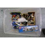 Box of Lego part sets