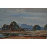 Doug Sealy (Australian), oil on board, landscape, signed and framed, 9ins x 11.5ins
