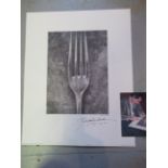 Robert Carlos Clarke signed print ' Fork ', together with a calendar illustrated by the artist