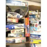 Ten unmade model aircraft kits including Airfix etc