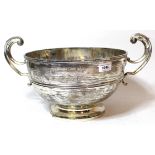 Large silver two handled trophy cup retailed by Brook & Son, Edinburgh for the National Rifle Club