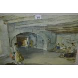 William Russell Flint, coloured print of young ladies in an interior, signed in pencil by the artist