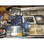 Small quantity of various Chelsea Football Club ephemera, including bear, plaque, books etc.