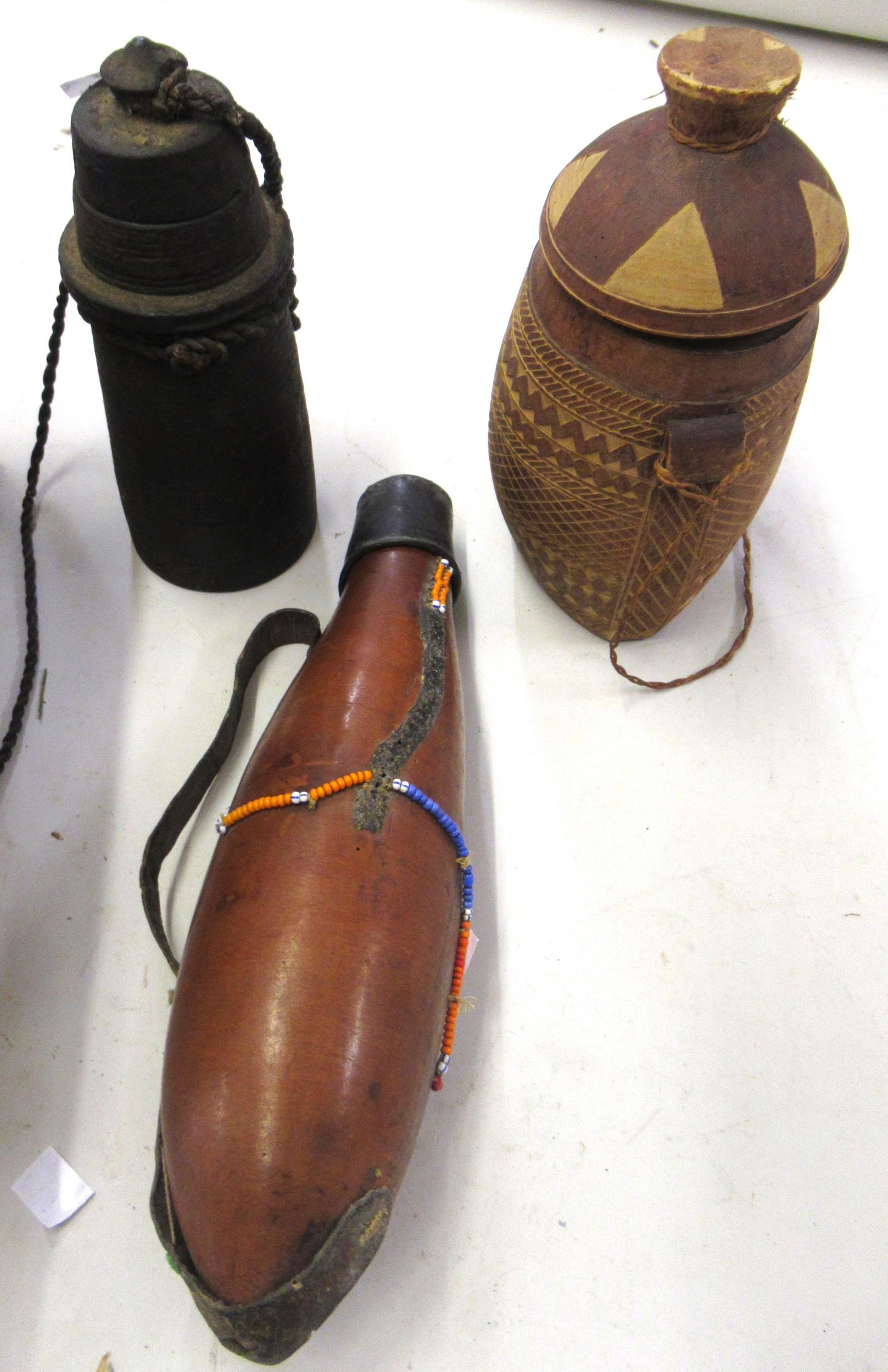 Three various native water carriers