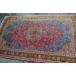 Large Tabriz carpet with a medallion and all-over polychrome floral design, 16ft x 10ft
