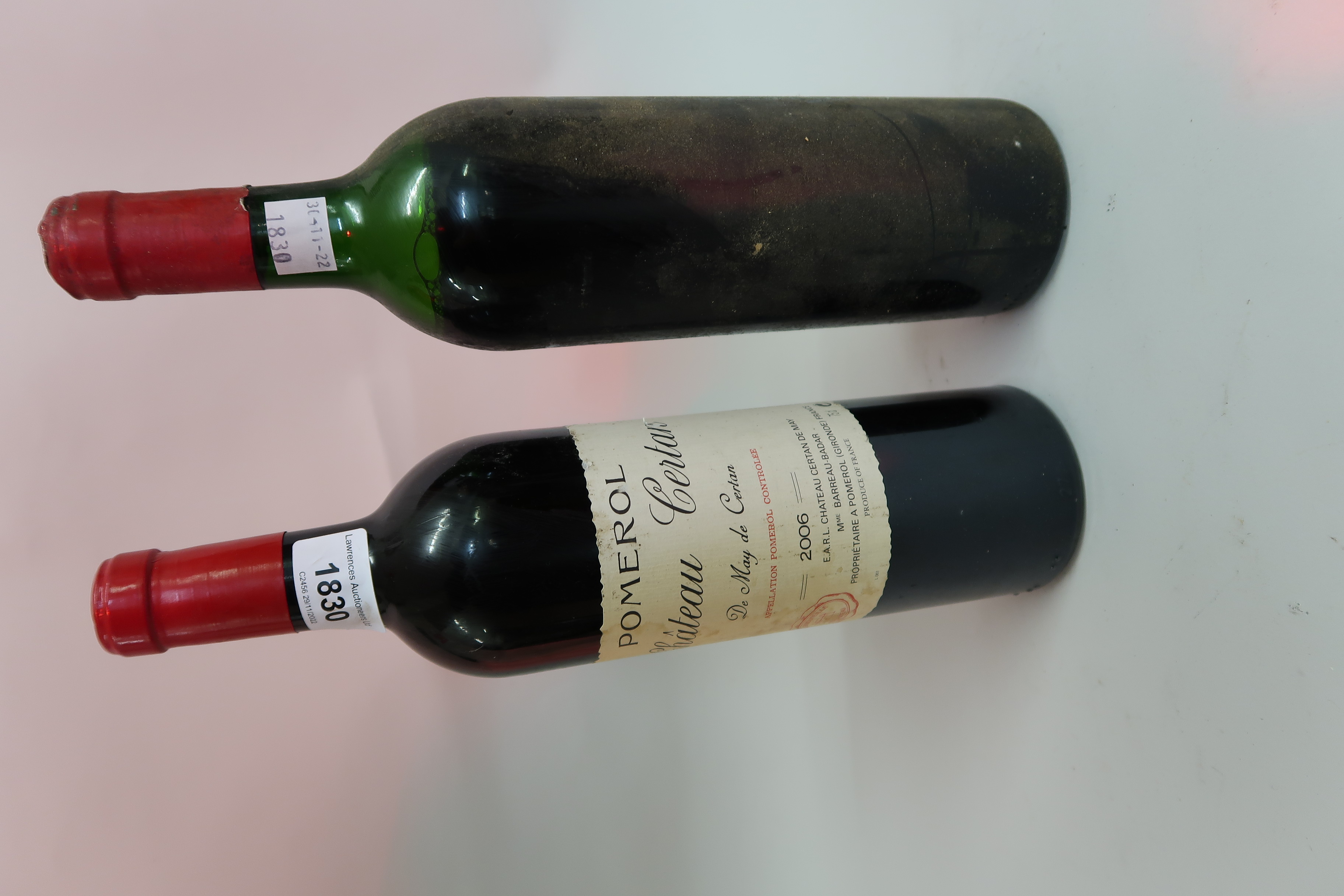 One bottle Chateau Certan ' De May de Certan ', Pomerol 2006, and one bottle Chateau Certan ' De May