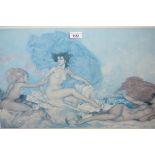 Sir William Russell Flint, Limited Edition colour print of three nudes (faded)