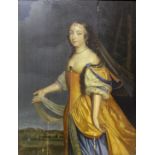 FOLLOWER OF WILLEM WISSING (1656-1687) PORTRAIT OF A LADY Standing, three quarter length, wearing