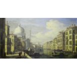 MANNER OF CANALETTO (1697-1768) VENETIAN CAPRICCI A pair, oil on panel Each 13.5 x 25cm. (2) ++ Some
