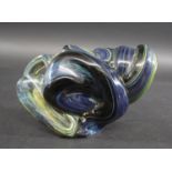 MDINA GLASS 'KNOT' - MICHAEL HARRIS, 1969 a Mdina glass 'knot' sculpture with various colours,