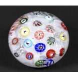 BACCARAT DATED PAPERWEIGHT a 19thc silhouette millefiori paperweight with various animal and