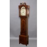 A GEORGE III SCOTTISH MAHOGANY LONGCASE CLOCK BY CARR, with an enamelled dial subsidiary date and