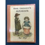 Greenaway, Kate. Almanack for 1894, first edition, coloured illustrations, publisher's cloth-