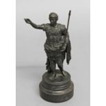 AFTER THE ANTIQUE, a cast and patinated Grand Tour bronze of 'Augustus Of Prima Porta', the