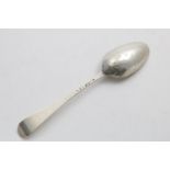 A GEORGE III FANCY-BACK TABLE SPOON Hanoverian pattern, by Hester Bateman, London 1778; 1.65 oz