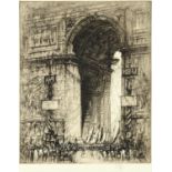 WILLIAM WALCOT (1874-1943) L'ARC DE TRIOMPHE; ANTHONY IN EGYPT, No.2 Two, etchings with plate