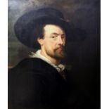 AFTER SIR PETER PAUL RUBENS (1577-1640) PORTRAIT OF THE ARTIST Oil on canvas 69.5 x 59cm. * A copy