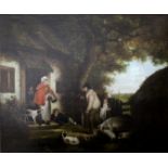 AFTER GEORGE MORLAND (1763-1804) THE WARRENER (`THE SPORTSMAN'S RETURN`) Oil on canvas 62 x 74.