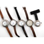 FIVE ASSORTED TRENCH WRISTWATCHES