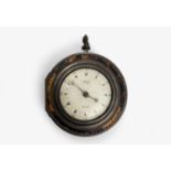 AN EARLY 19TH CENTURY TORTOISESHELL AND SILVER TRIPLE CASED POCKET WATCH BY GEORGE PRIOR made for