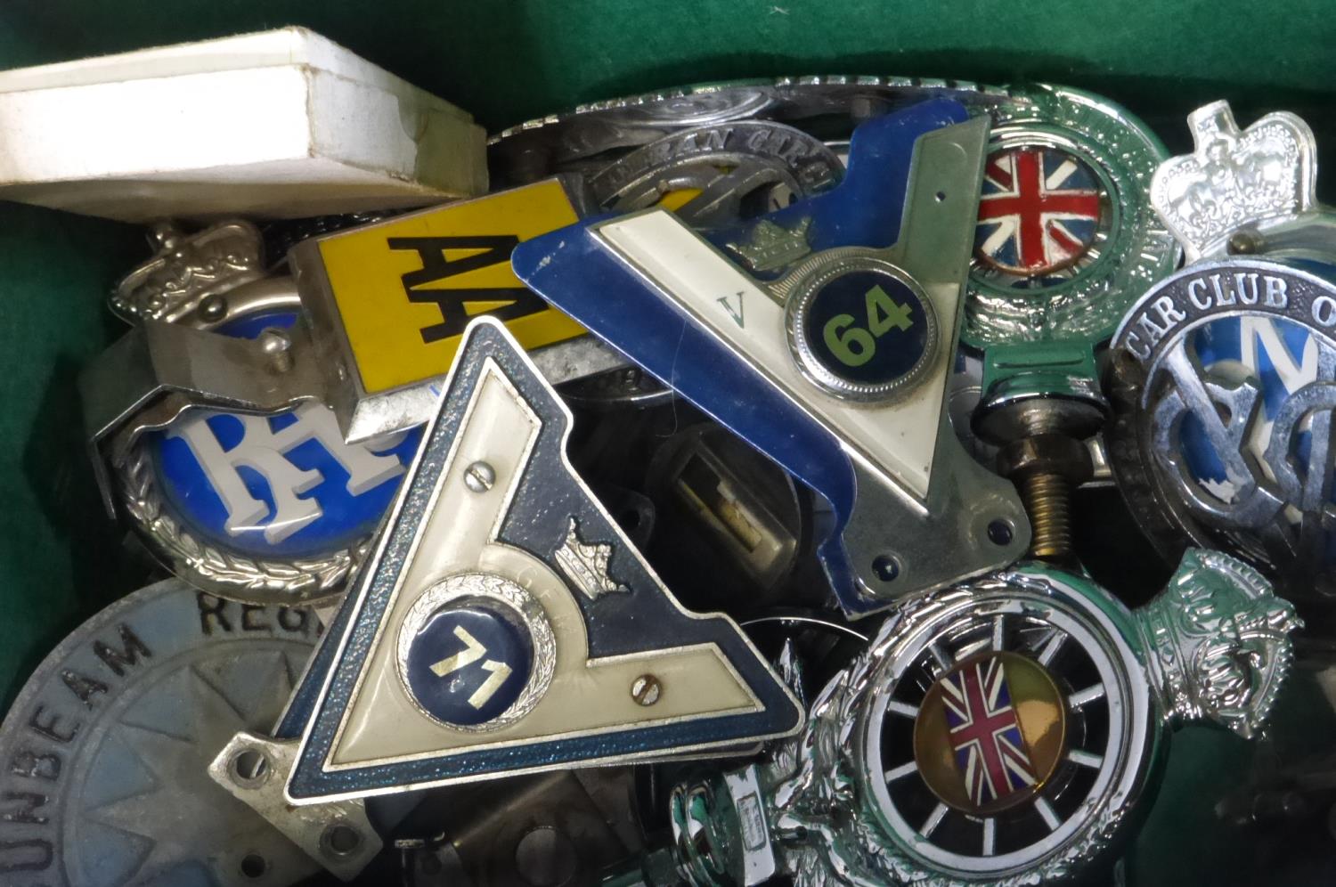 ASSORTED MODERN BADGES, to include post-WWII AA and RAC badges, Veteran Car Club badges, Sunbeam - Image 2 of 2