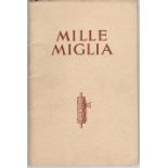 MILLE MIGLIA An original 24pp edition of the publicity booklet published by MG to mark their victory