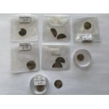 A COLLECTION OF HAMMERED SILVER. A collection of hammered silver, small denominations and cut