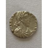 ROMAN EMPIRE. ARCADIUS, 383-408 AD. SILVER SILIQUA. A Roman Siliqua of Arcadius, Mediolanum (