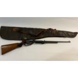 A BSA 177 STANDARD AIR RIFLE L29900. A BSA Air Rifle with rotating loading point under-lever action,