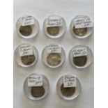 A COLLECTION OF HAMMERED SILVER PENNIES. A collection of eight hammered silver pennies to include