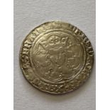 A HENRY VI (FIRST REIGN 1422-61) GROAT. A Henry VI, Groat, Annulet Issue, Calais Mint, mm. Pierced