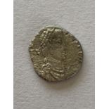 ROMAN EMPIRE. MAGNUS MAXIMUS, 383-388 AD. SILVER REDUCED SILIQUA. A Roman Siliqua of Magnus Maximus,