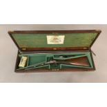 A 12 BORE SHOTGUN BY CALISHER AND TERRY. A muzzle loading shotgun by Calisher and Terry with 75cm