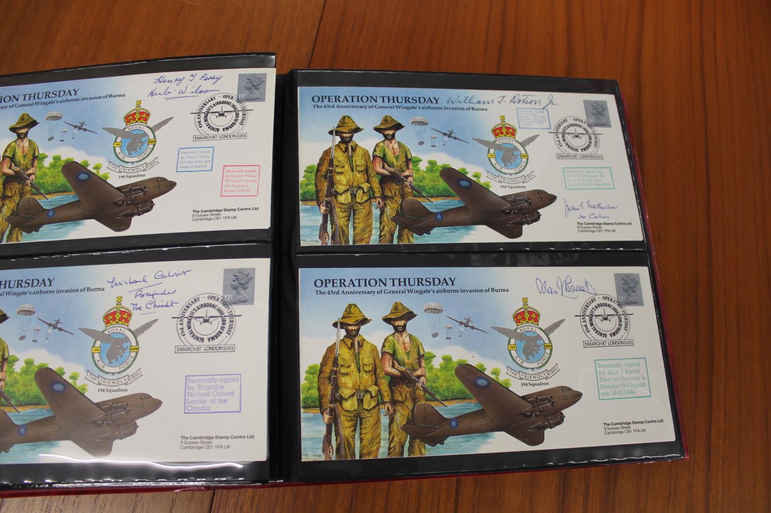 FIVE ALBUMS OF SIGNED FIRST DAY COVERS - AVIATION, MILITARY & OTHER EXAMPLES approx 435 covers in - Image 8 of 57