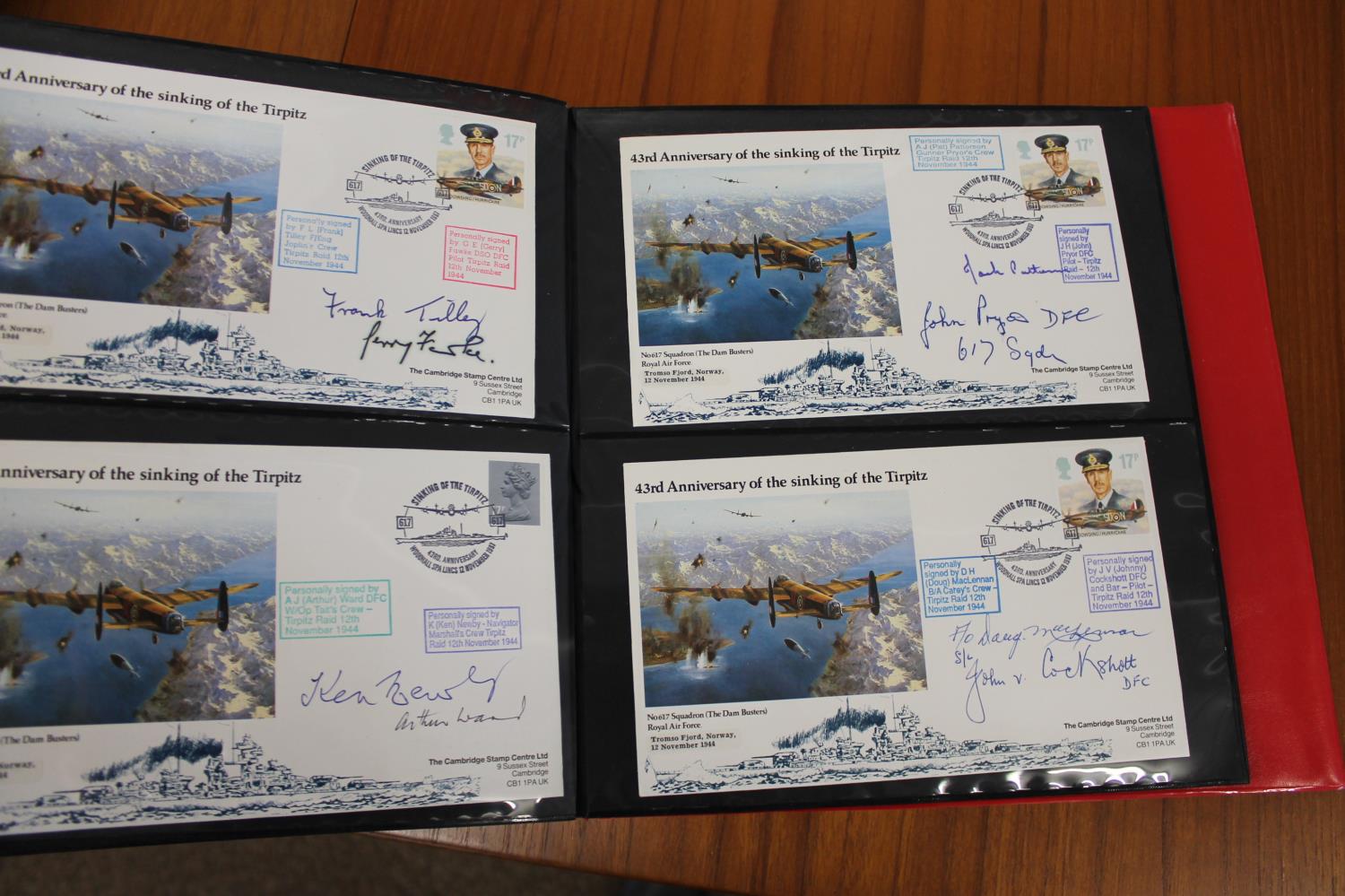 FIVE ALBUMS OF SIGNED FIRST DAY COVERS - AVIATION, MILITARY & OTHER EXAMPLES approx 435 covers in - Image 54 of 57