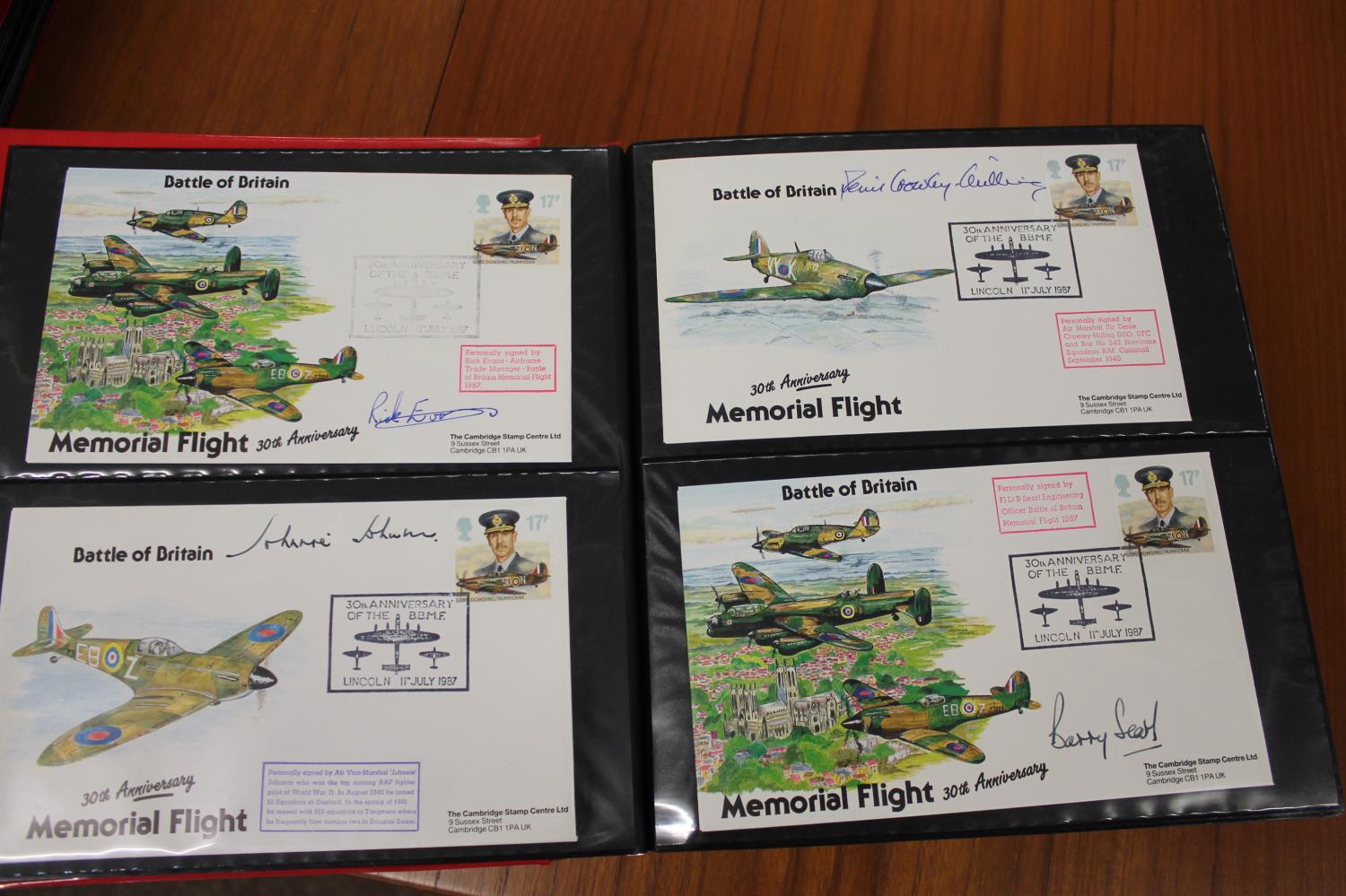 FIVE ALBUMS OF SIGNED FIRST DAY COVERS - AVIATION, MILITARY & OTHER EXAMPLES approx 435 covers in - Image 41 of 57
