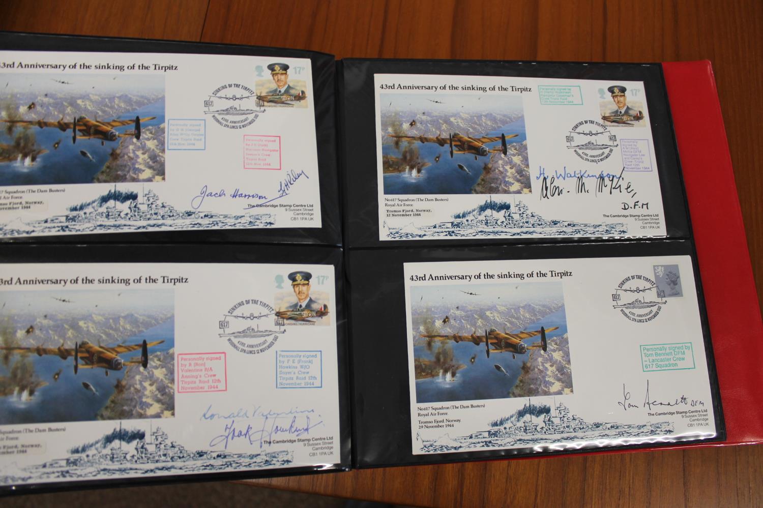 FIVE ALBUMS OF SIGNED FIRST DAY COVERS - AVIATION, MILITARY & OTHER EXAMPLES approx 435 covers in - Image 53 of 57