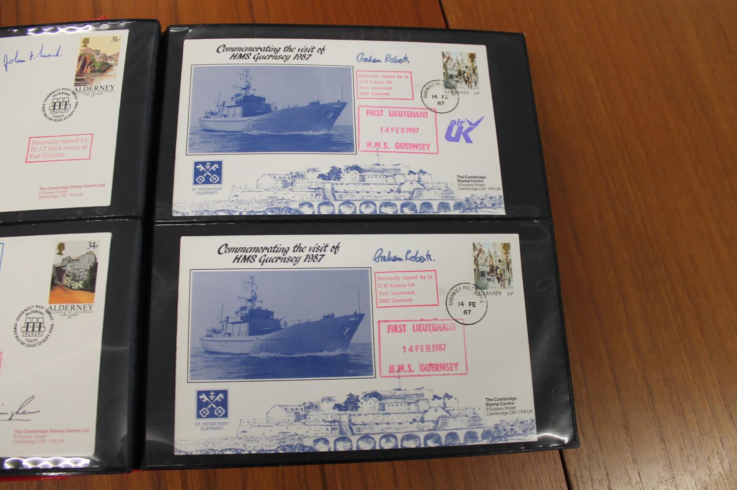 FIVE ALBUMS OF SIGNED FIRST DAY COVERS - AVIATION, MILITARY & OTHER EXAMPLES approx 435 covers in - Image 24 of 57