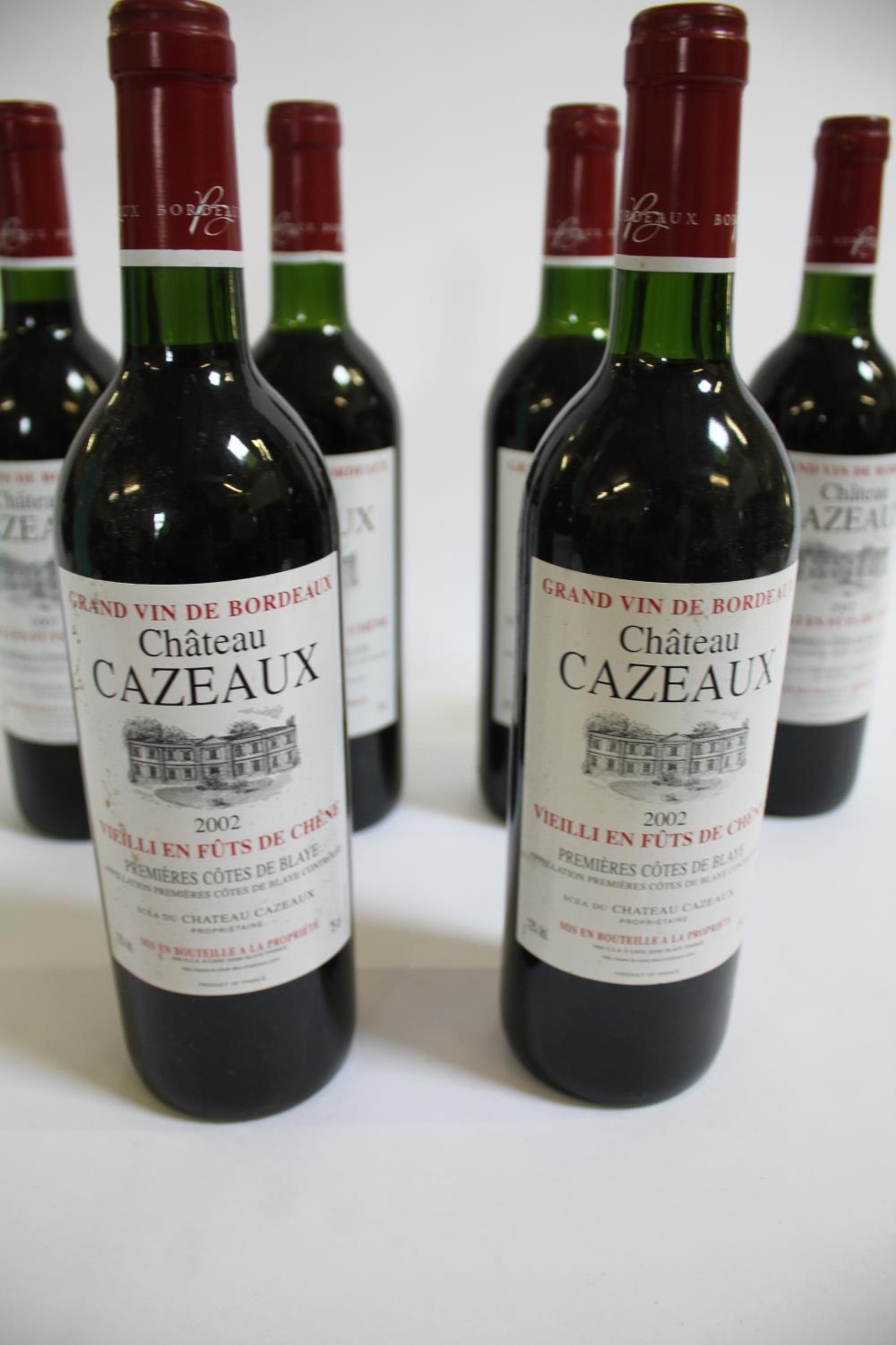 WINE - CHATEAU CAZEAUX 6 bottles of Chateau Cazeaux, Premieres Cotes De Blaye, Grand Vin de - Image 2 of 2