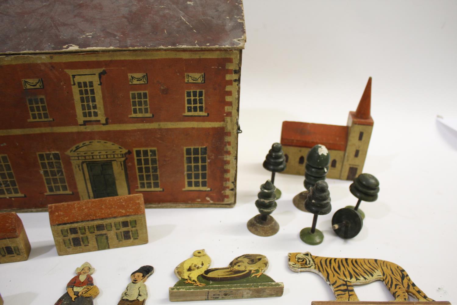 DOLLS HOUSE, MODEL BUILDINGS & ANIMALS - HARROW WAR REFUGEES TOY INDUSTRY an interesting wooden - Image 4 of 5