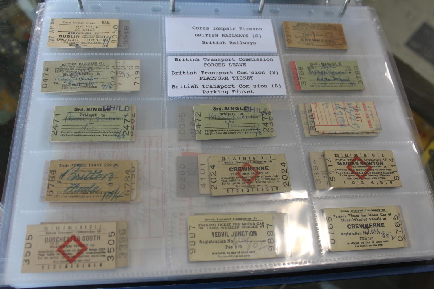 COLLECTION OF RAILWAY TICKETS an interesting collection of late 19thc and 20thc tickets, including - Image 16 of 32