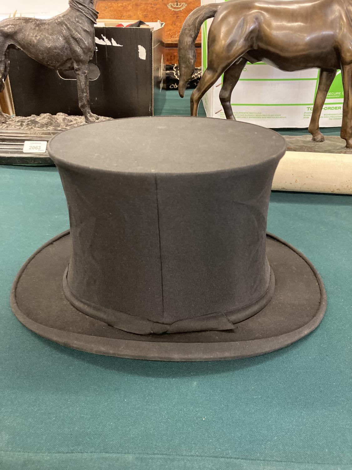 TOP HATS & BOWLER HAT including a black Top Hat by Lock & Co with box by the same maker, and a black - Image 15 of 20
