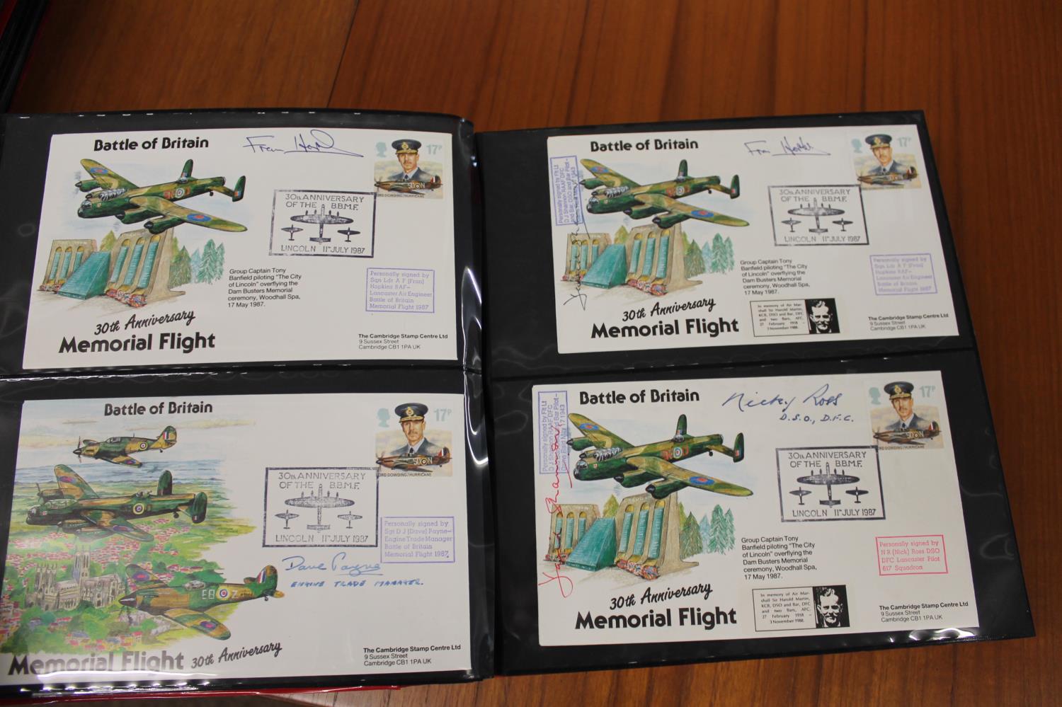 FIVE ALBUMS OF SIGNED FIRST DAY COVERS - AVIATION, MILITARY & OTHER EXAMPLES approx 435 covers in - Image 48 of 57