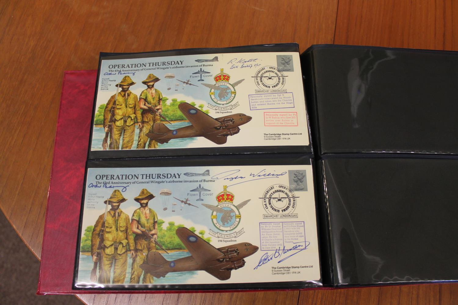 FIVE ALBUMS OF SIGNED FIRST DAY COVERS - AVIATION, MILITARY & OTHER EXAMPLES approx 435 covers in - Image 13 of 57