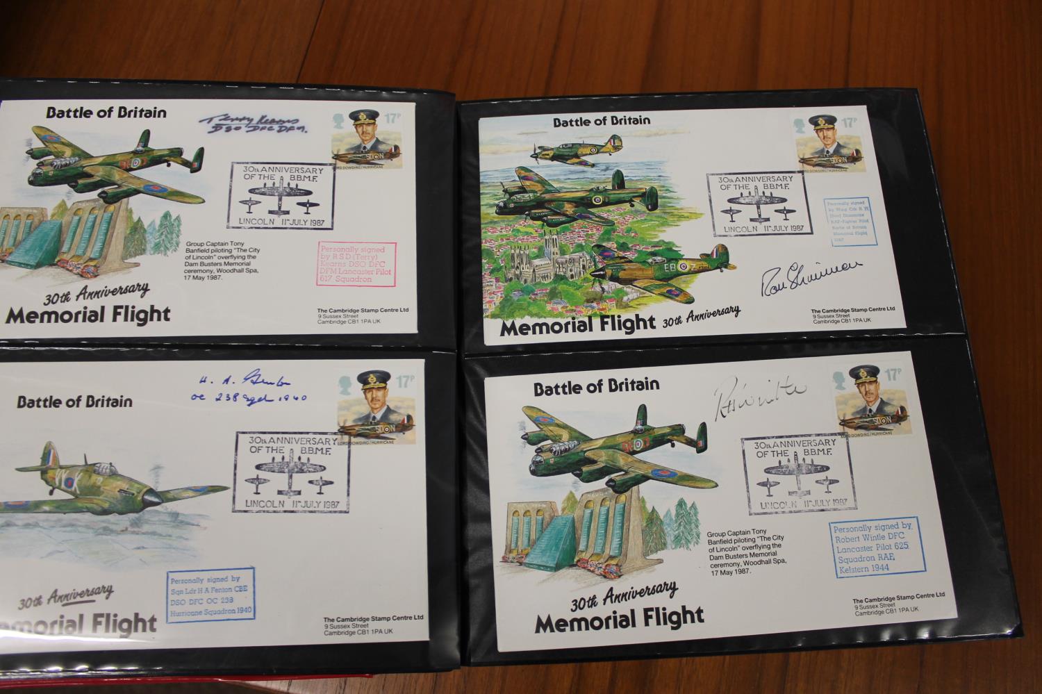 FIVE ALBUMS OF SIGNED FIRST DAY COVERS - AVIATION, MILITARY & OTHER EXAMPLES approx 435 covers in - Image 46 of 57